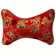 자동차 머리 받침 요추 베개 성격 레이싱 시트 크리에이티브, 03 Red Koi