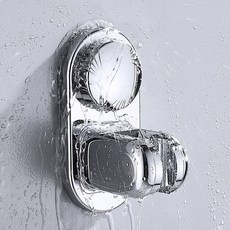 可調角度吸附式蓮蓬頭支架, 1個, 銀色