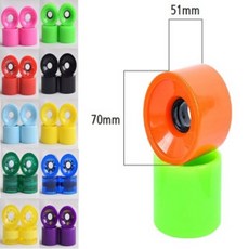 크루져 서프 롱보드 주행 슬라이드용 7051 78A중형휠, 05-엑슬너트(실버), 1개