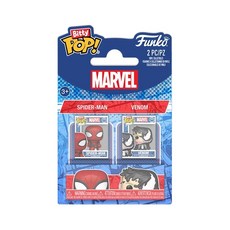 FUNKO Bitty POP 蜘蛛人 2入組 Spider ManVnm FN88939 超萌迷你公仔 漫威英雄收藏, 1個