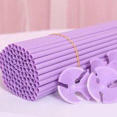 파리스 풍선 컬러 컵스틱 세트, 100개, 라벤더