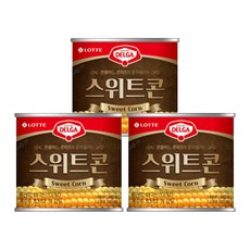 롯데 델가 스위트콘 340gX3개 기획 콘치즈 샐러드 안주 옥수수 캔통조림 식재료 식당, 340g, 3개