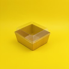 에이티씨 높은 정사각 샌드위치 용기 크라프트 본체 + 투명뚜껑, 10개입 x 1세트