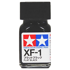TAMIYA 田宮 模型漆 XF-1 消光黑 10ml 油性法瑯漆, 1個