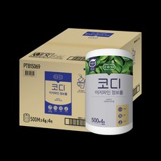 코디 이지파인 대용량 점보롤 화장지 500m 16롤 박스, 4개입, 4세트