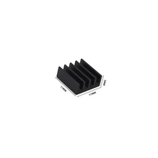 전자 IC 칩용 알루미늄 방열판 라디에이터 Dynatron Raspberry Pi 냉각 열 전도성 테이프 포함, 04 11x11x5mm
