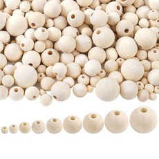 Themoreshop 나무구슬 원목 우드 팔찌 구슬 6-14mm, 1개