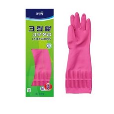 크린랲 고무장갑 중, 핑크, 중(M), 10개