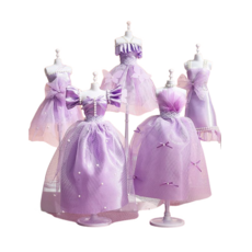 관절인형 의상 핸드메이드 인형옷 디자인 재료세트 15벌 제작 가능, 자주색, 1세트