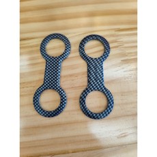 呼吸管八字環自潛呼吸管扣，自由潛水面鏡8字形呼吸管套環，碳纖維紋路設計，穩固耐用, 管扣-黑色