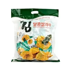달콤 구운김 쌀과자 900g 대용량 개별포장 간식, 1개