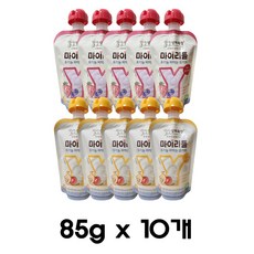 매일 상하목장 마이리틀 짜먹는요거트 85g 딸기블루베리5+사과바나나5/냉장무료배송, 85ml