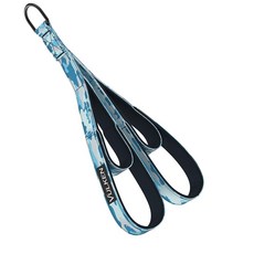 Vulken 삼두근 로프 케이블 부착물. 61cm 및 43.2cm 두 가지 길이 내장 풀다운 로프. 연장 스트랩 체육관 장비. 저항 밴드용 홈 운동 핸들 핑크, 블루