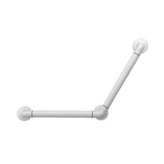 【海夫健康生活館】裕華 ABS抗菌系列 V型 斜臂式扶手 40x40cm(T-054B), 1個