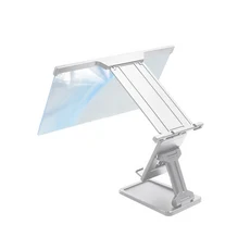 휴대폰 스크린 앰프 이동식 확대경 스탠드 HD 비디오 앰프 확대 스크린 브래킷 12 인치, 02 White