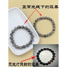 빛나는돌 요퍼라이트 천연 돌멍 소달라이트 광물, [프리퍼플라이트] 불꽃석팔찌 약 8mm