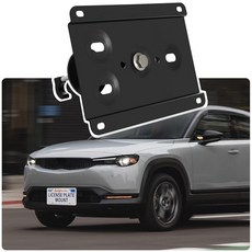 도난 방지 번호판 홀더 링컨 에비에이터/해적/노틸러스 2세대/네비게이터 4세대와 호환 전면 그릴 번호판 브래킷 장착 키트 드릴 범퍼 프레임 없음, CX-30/CX-50 2020-2024