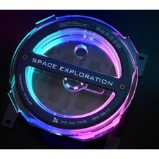 小白的生活工場Barrow太空人紀念版圓形冷排位YKZR-03 (帶ARGB LED), 1個, YKZR03 單水箱一個