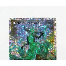 (FDN) Fracture Foil (Llanowar Elves) TCG 마법 프록시 카드 블랙 품질 수집 게임 트레이딩, 10 Fractal Foil 440 FDN