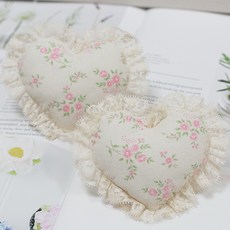 웨딩데코 하트커튼집게2개1셋트, 하트커튼집게-프로방스 베이지