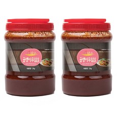 맛담은 골뱅이무침양념 2kg 단품 /꼬막무침 비빔국수 미나리초무침 오징어초무침 미역초무침 더덕무침 양념 소스, 골뱅이무침양념2kg_2개
