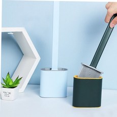 진코어 변기 클리너 부착식 화장실청소솔 욕실 청소용품 변기청소 변기솔, 민트