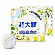 潔廁寶 雙效潔廁塊 梔子花香, 4個, 藍綠/梔子花【1盒4塊】