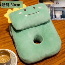 帕克動物午睡枕 鯊魚 30CM, 帕克動物午睡枕-恐龍-30CM