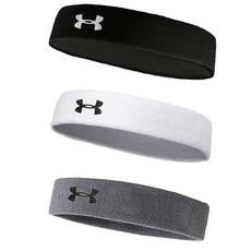 Under Armour Performance 頭帶 3P, 黑+白+灰