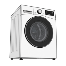 LG 전자 트롬 RH18WTSN 건조기, 화이트