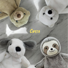 카페타 인형 보온물주머니 커버포함 핫팩 찜질팩, 강아지, 1개