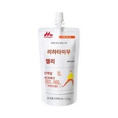 모리나가 리아타임 단백질 10g BCAA 함유 젤리 감귤 맛 658615 120g, 1개