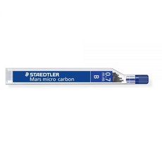 Staedtler 마이크로 마스 카본 샤프심 0.7mm B 60mm심 12개입 (1팩만 포함) (250 07 B) 221652, Staedtler 마이크로 마스 카본 샤프심, 0.7m