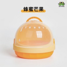 彼得角蛙 外出籠背帶組 飼養箱 爬寵, 1個, 蜂蜜芒果,焙葉