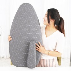 알루미늄 코팅커버 좌식 다리미판 특대형, 다크그레이