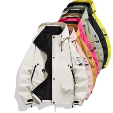 꽃소담 남녀공용 빅사이즈 후드 바람막이 점퍼 봄가을 방풍 방수 등산 아웃도어 자켓 MAL26A637