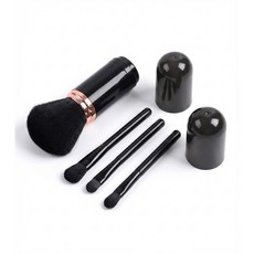 데일리프렌즈 원형통 멀티 메이크업 올인원 브러쉬 4종 세트, 1개, 블랙