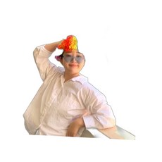 고루 파마머리 파티 알록달록 무지개 가발 여아잡화 소품 테이블보
