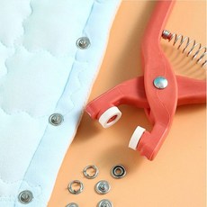 의류 수선 스냅단추 똑똑이단추 100P 펜치 펀칭기 세트 단추달기, 1개, 상세페이지 참조