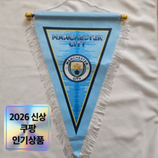 축구 클럽 교환용 삼각 깃발, 1개, NO.10 디자인 / 맨체스터 시티