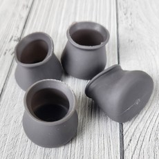 의자 다리캡 소음방지 식탁의자 발캡 그레이4P