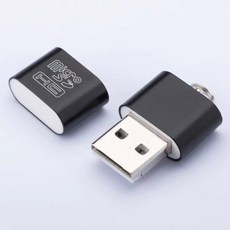 TF 카드 슬롯이 있는 USB 마이크로 SD 리더기는 컴퓨터 자동차 어댑터용 플래시 드라이브가 됩니다., 04 Black