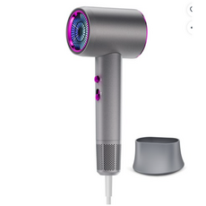 SUNGOD 헤어 드라이기 블루라이트 케어 고출력 파워풍량 2000W 저소음 가정용 휴대용, 그레이, STL-8568