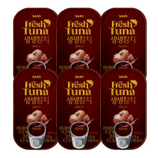 사조 생생참치 핫스파이시, 6개, 115g