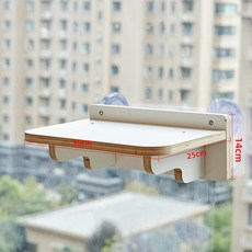 免打孔貓吊牀 貓窩貓牀太空窩 懸掛式吸盤貓爬架曬太陽掛窩貓跳臺, 1個, 大跳臺