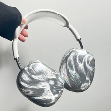 엘링스 에어팟 맥스 보호 커버 케이스 헤드셋 쉘 보호케이스, 실버