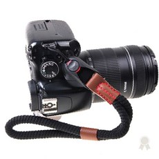 영상 촬영 장비 손목 착용 고정 끈 가죽 버클 탈착 방지 휴대 분실 방지 연결, 1개, 베이지