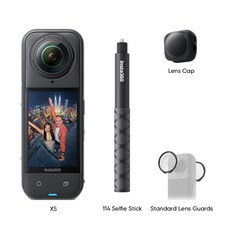 최신 인스타360 X5 비디오 15M 30FPS 8K 방수 스타터 액션 카메라 2400MAH 360 배터리 번들, Without card, Bundle3
