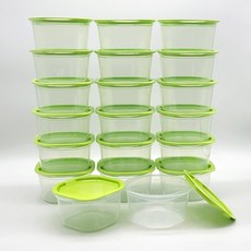 에코센스 컵밥 냉동밥 전자레인지용 소분용기 D세트 (컵밥 370ml 20개), 1세트, 20개