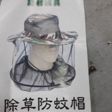 夏天必備大頂男生防蚊防蜂帽 除草防噴濺上山防蚊叮咬 L號, 1個